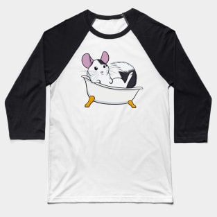 Chinchilla Bath (Mosaic) Baseball T-Shirt